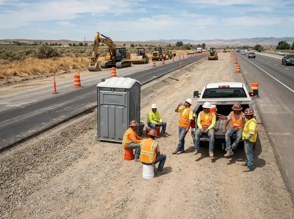 highway-road-construction-crew-007 — frequently asked questions, Porta Potty and Restroom Rentals in Altamont, OR